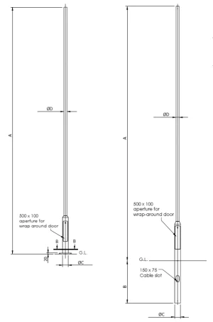 Tubular Columns 3-6m